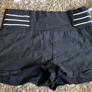 Black High wasted shorts